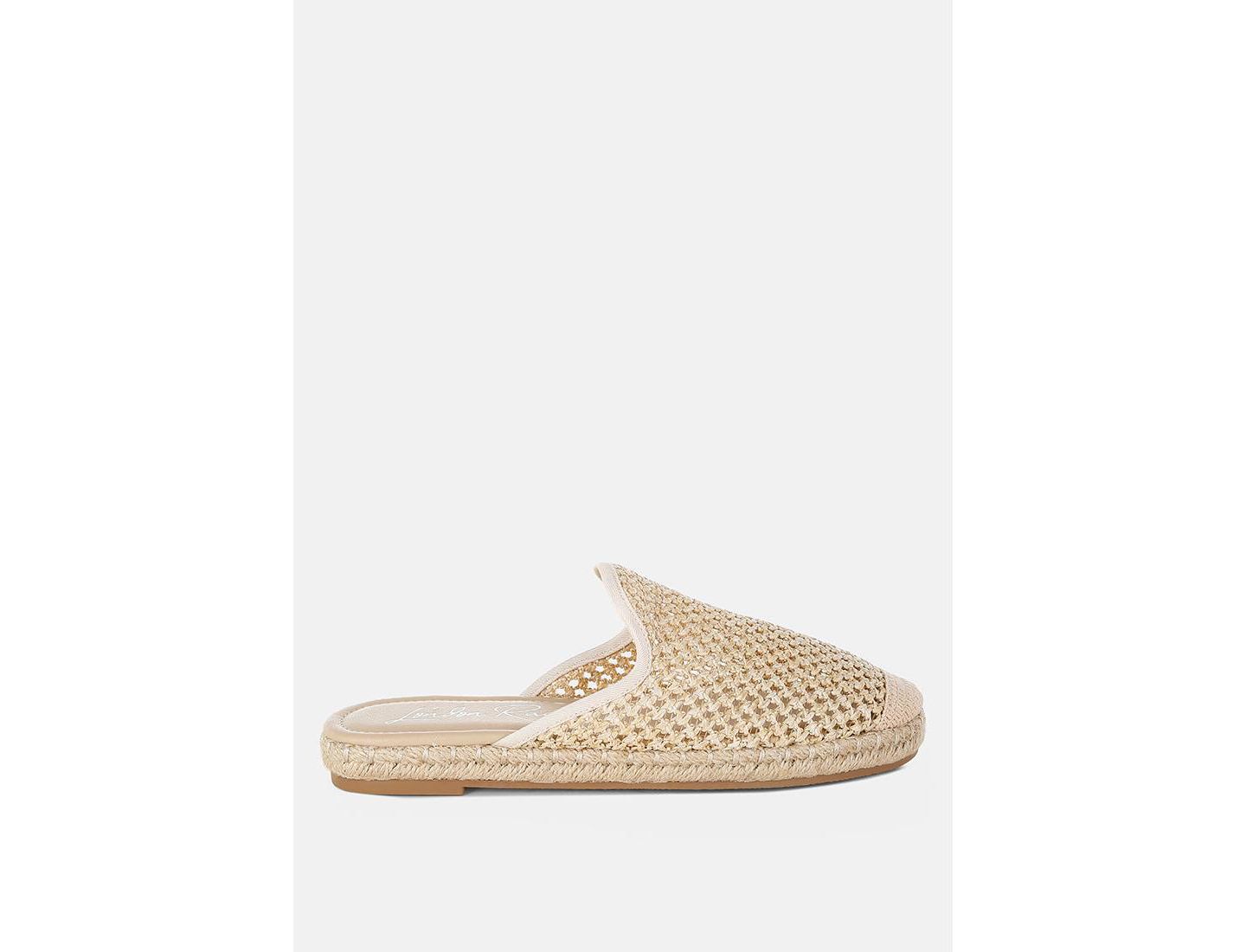Женские сабо London Rag Nongai Raffia Espadrilles Mules, цвет: Бежевый — фото 2