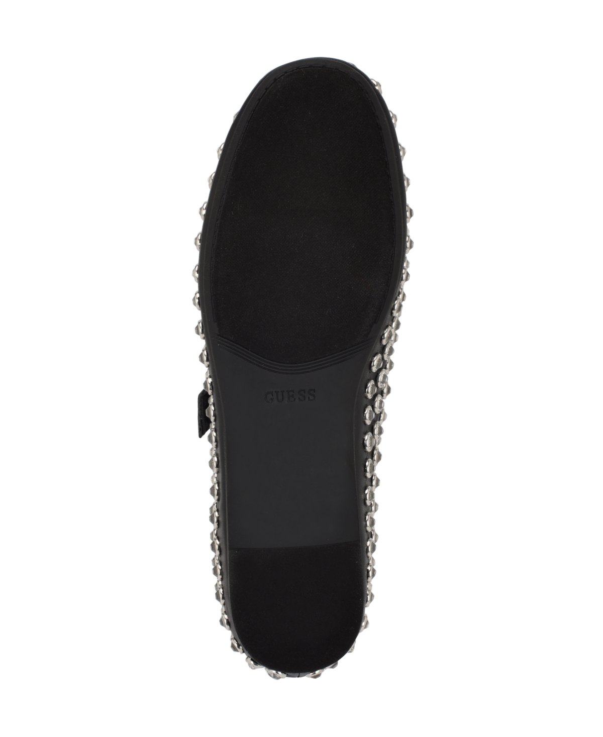 Guess Women's Kalidal Rhinestone Mary Jane Ballet Flats In Black Rhinestone