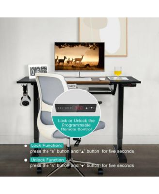 48 Inch Electric Sit to Stand Desk with Keyboard Tray