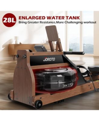 Rowing Machines for Home Use, Foldable Rower Machine with Bluetooth Monitor, Tablet Holder Water Rowing Machine