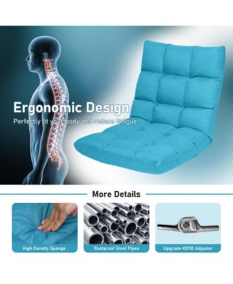 14-Position Adjustable Folding Lazy Gaming Sofa