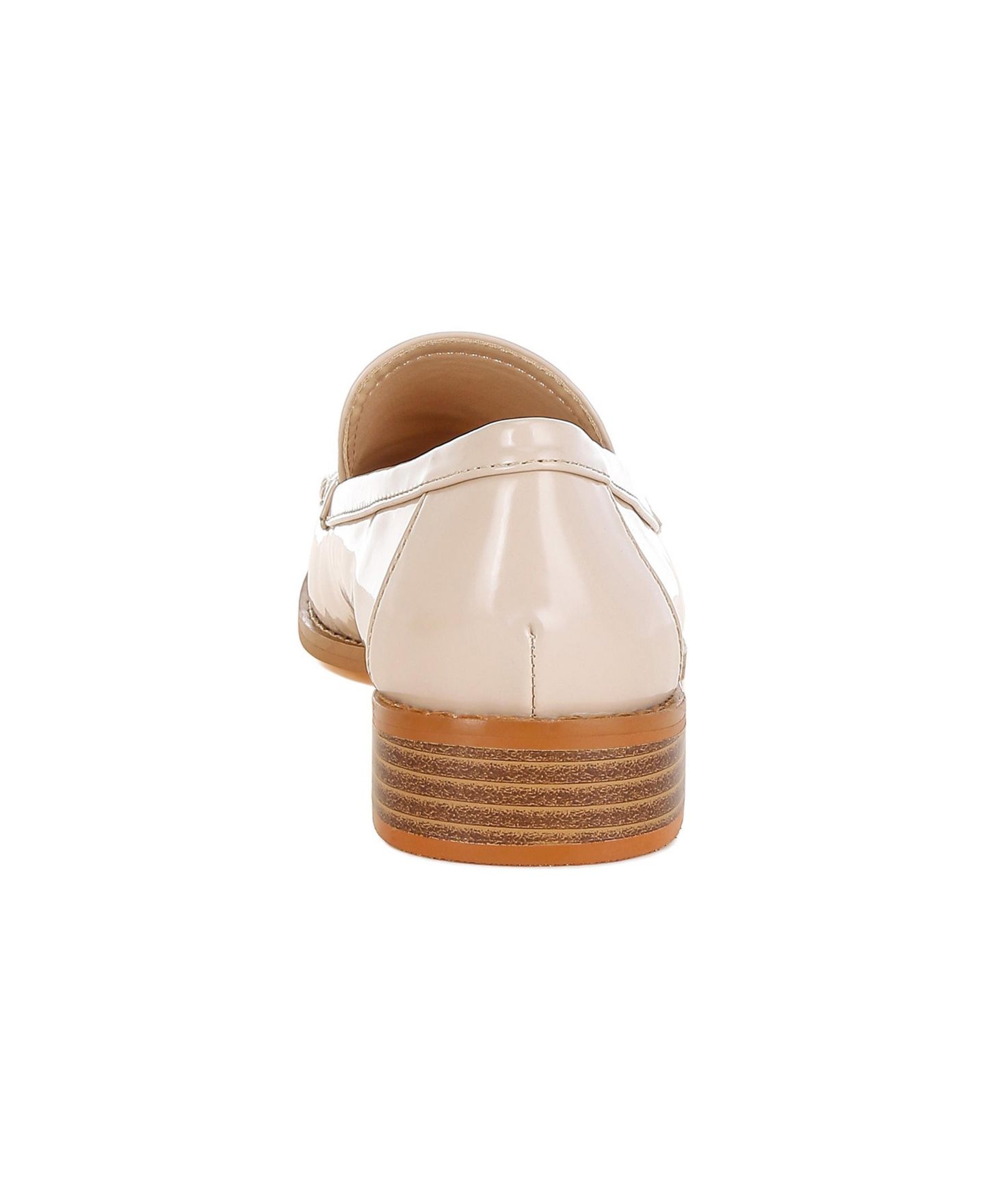 Женские туфли Rag & Co Corleone Pleather Stacked Heel, цвет: Бежевый — фото 3