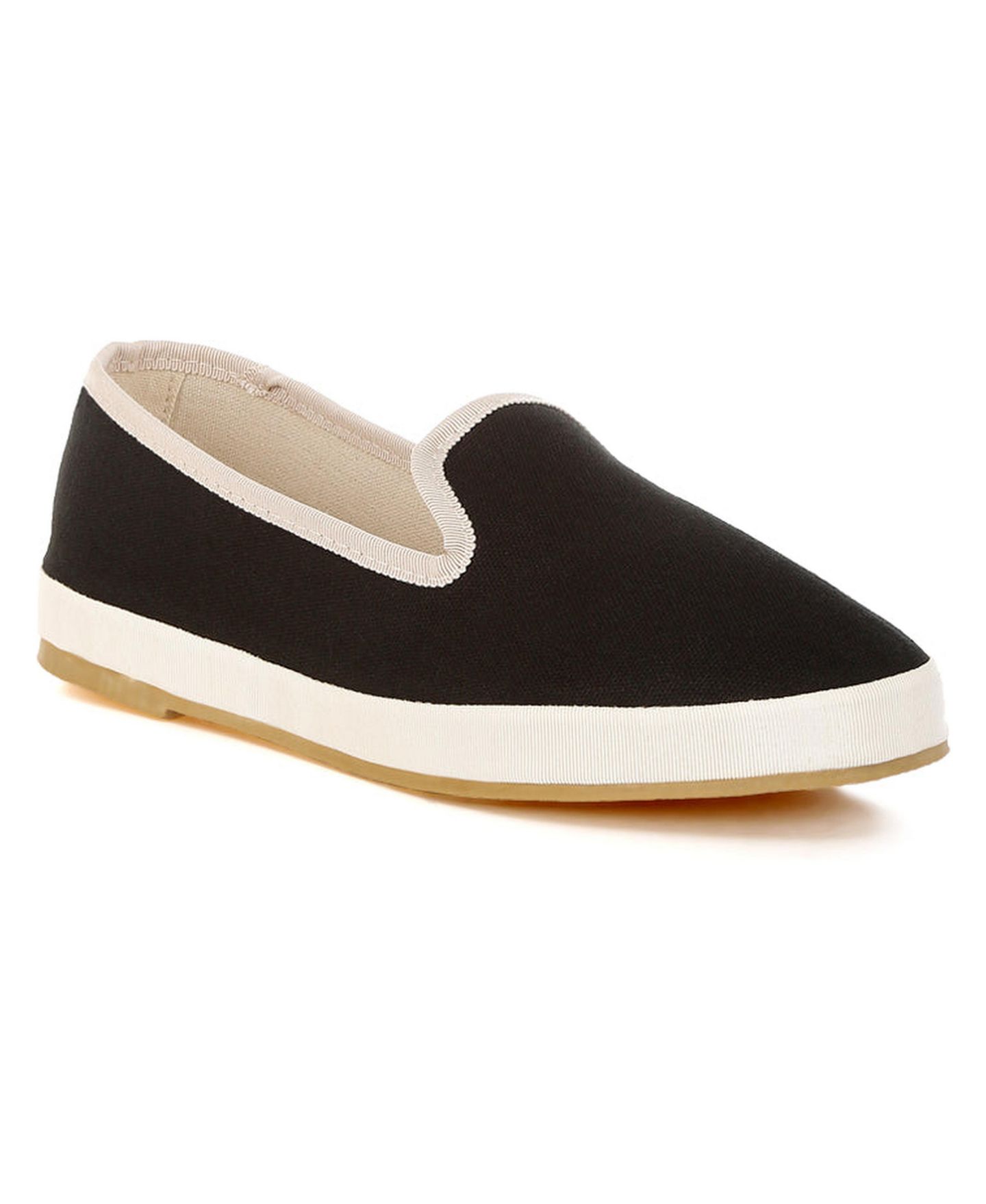 Женские туфли London Rag Moshka Round Toe Canvas Slip-On, цвет: Чёрный — фото 2