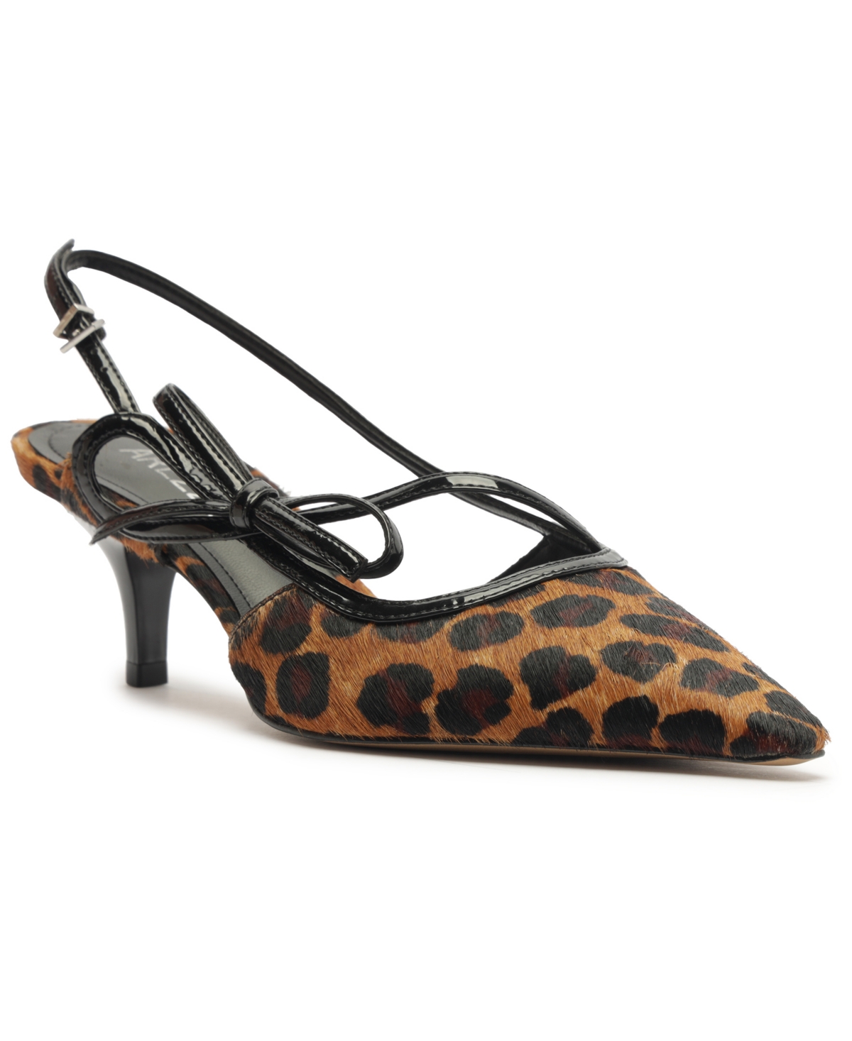 Women's Tessa Mid Stiletto Pointy Toe Pumps - Leopard