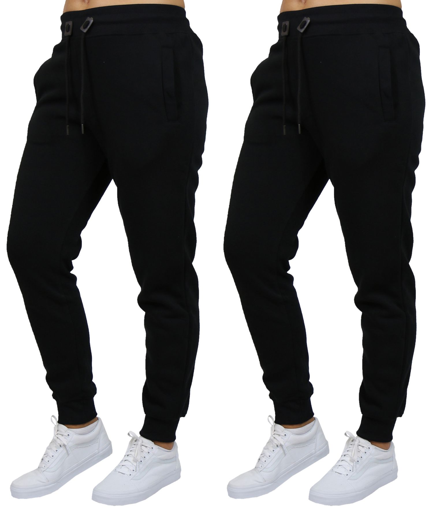 Women's Loose Fit Fleece Lined Jogger Sweatpants-2 Pack