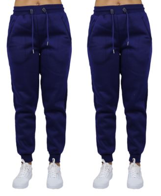 Women's Loose Fit Fleece Lined Jogger Sweatpants-2 Pack