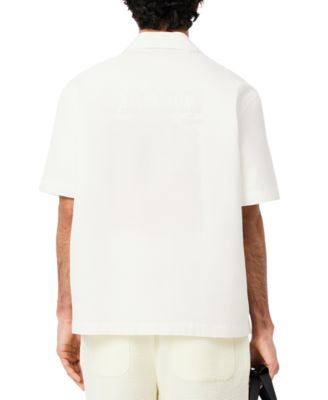 Men's Waffle-Print Logo Shirt