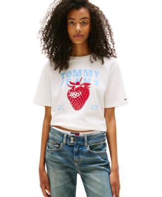 Tommy Jeans - Women's Relaxed Strawberry Graphic T-Shirt
