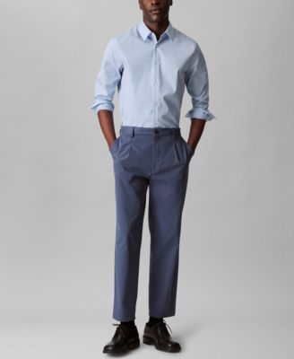 Men's Slim Fit Supima Stretch Long Sleeve Button-Front Shirt