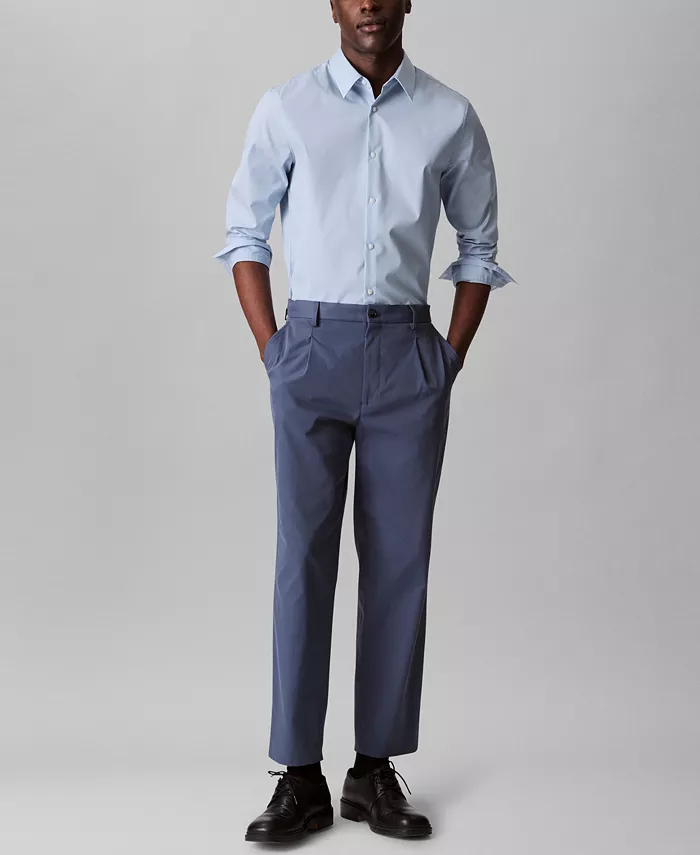 Men's Slim-Fit Supima Stretch Long-Sleeve Button-Front Shirt - thumbnail 7
