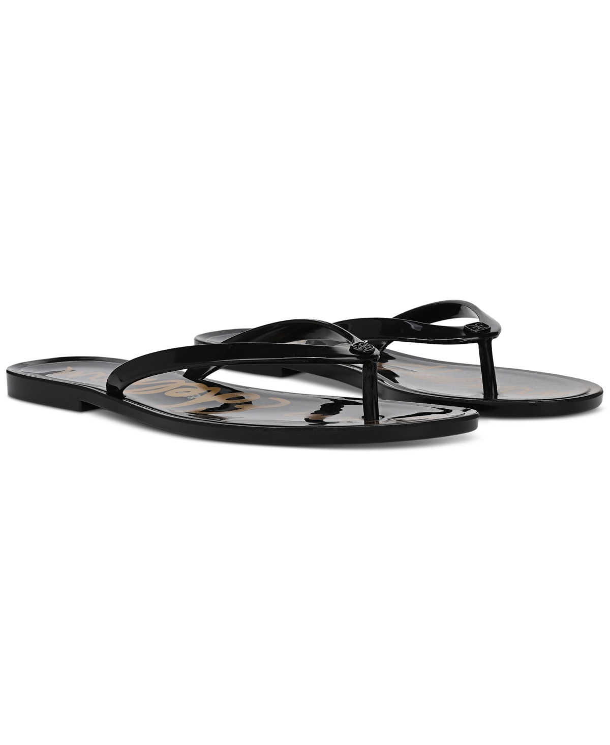 Sam Edelman Dean Jelly Flip Flop Black Jelly In Black Jelly