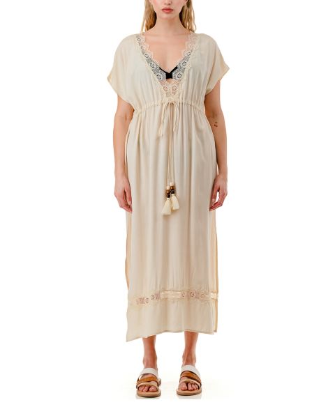 Женское платье Marcus Adler Boho Swim Cover-Up, цвет: Слоновая кость