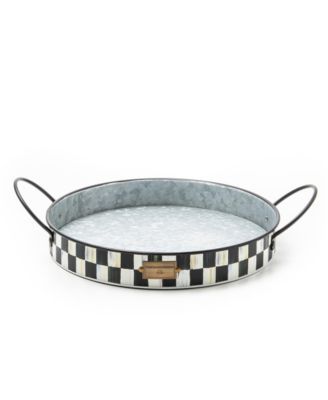 Spectator Galvanized Serving Trays, Set of 2