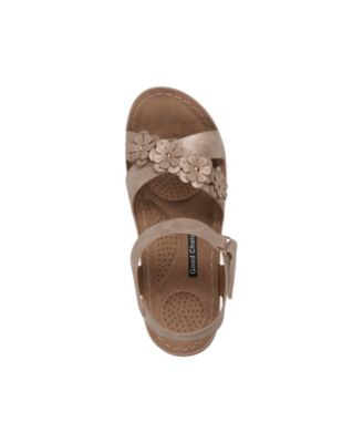 Women's Faye Floral Strappy Flat Sandals