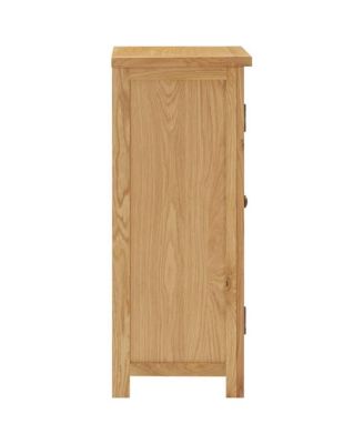 Cupboard 17.7"x12.6"x33.5" Solid Oak Wood