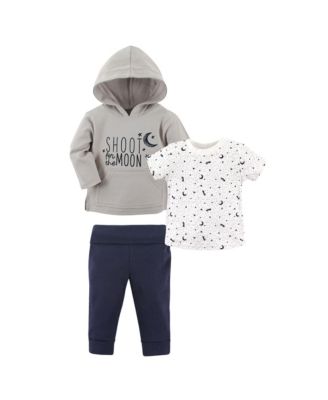 ' Cotton Collection Flexible Top Hoodie, Bodysuit, or Tee & Coordinating Pants