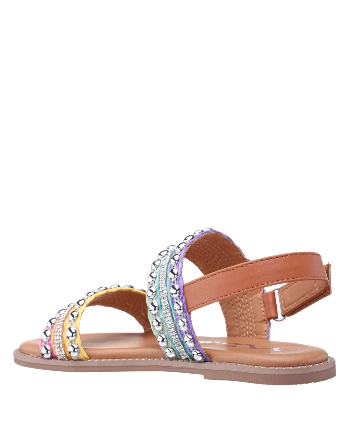 Nina Little Girls Suissa Flat Sandals In Multi