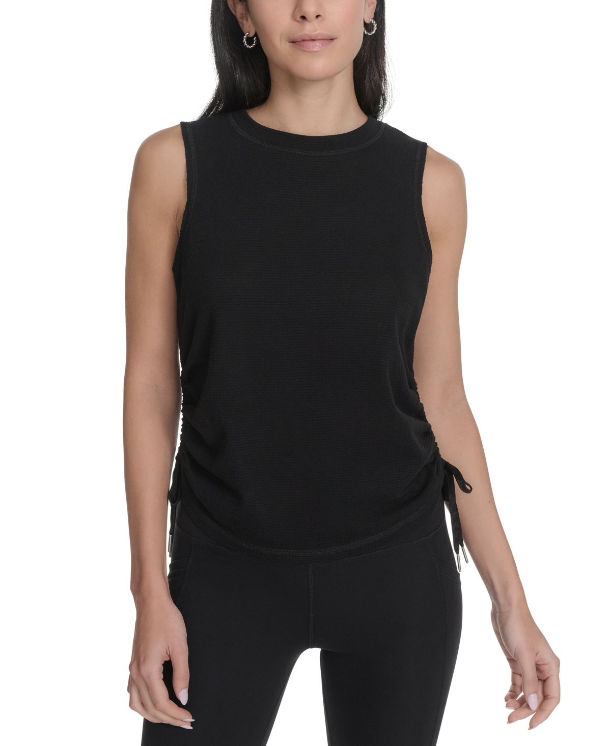Calvin Klein Performance Women's Ruched Side-tie Tank Top