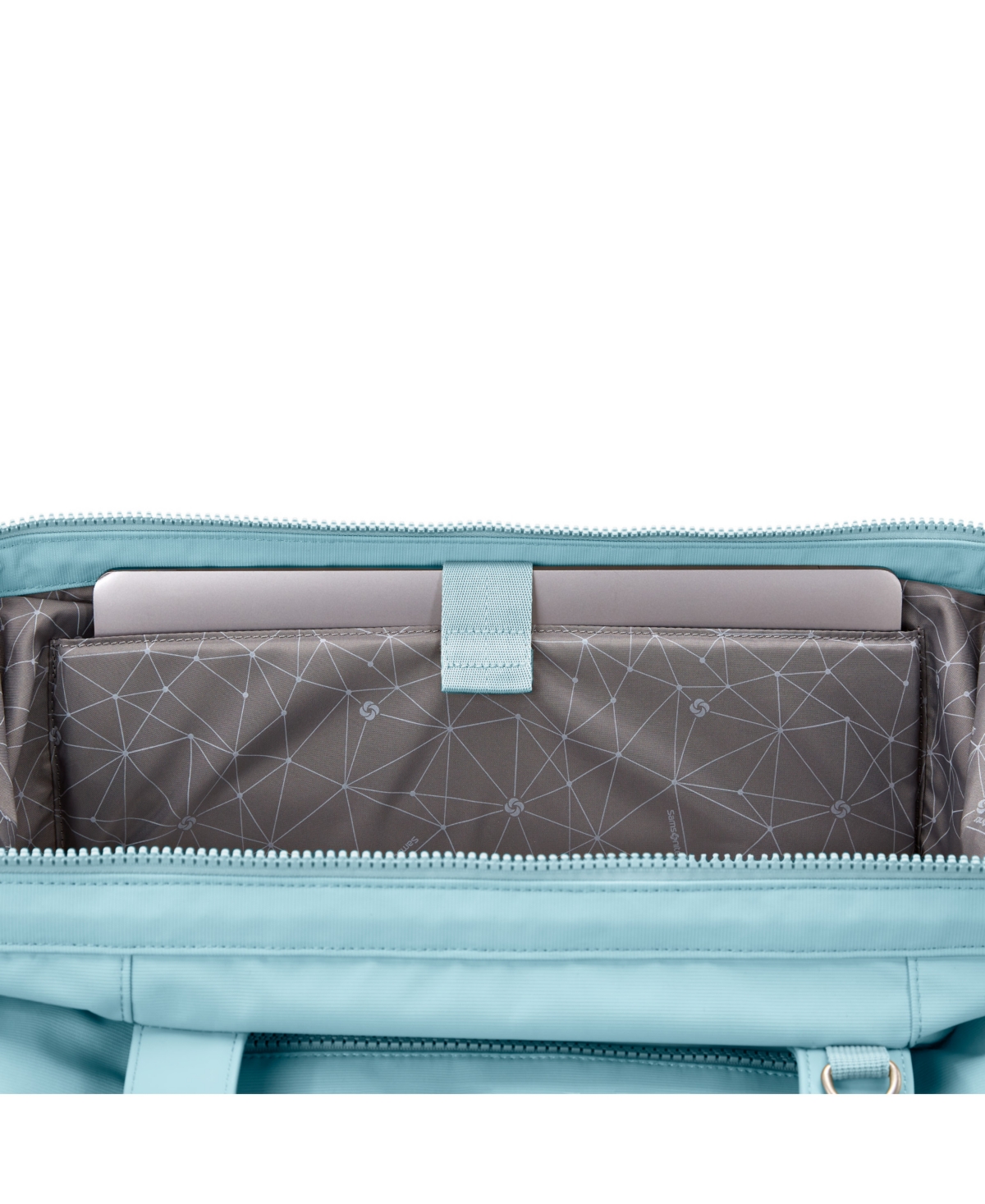 Samsonite Better Than Basics Drop Bottom Weekender Duffel In Vintage Blue