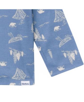 Toddler Boys 2-Piece Button Up Pajama Set