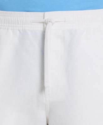 Men's 8" Drawstring Linen Cargo Shorts