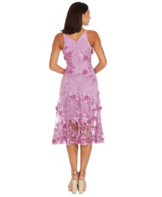 Women's Audrey Floral Applique Lace Mini Dress