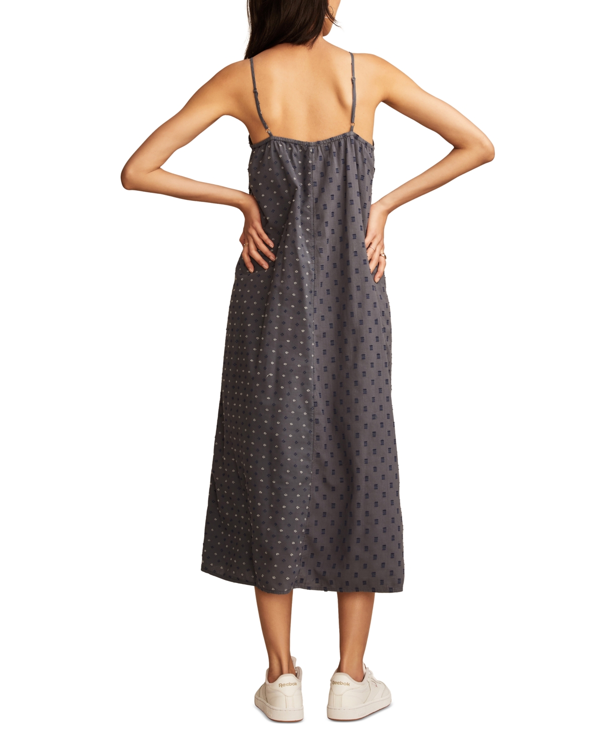 Lucky Brand Women's Textured Patchwork Dress In Black