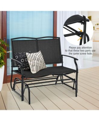 Iron Patio Rocking Chair for Outdoor Backyard and Lawn