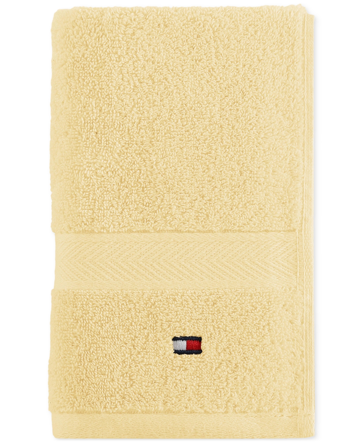 Tommy Hilfiger Home Modern American Solid Cotton Hand Towel, 16" X 26"