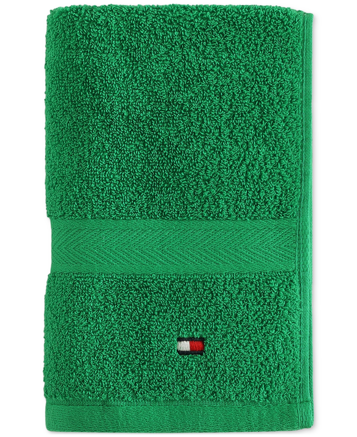 Tommy Hilfiger Home Modern American Solid Cotton Hand Towel, 16" X 26"
