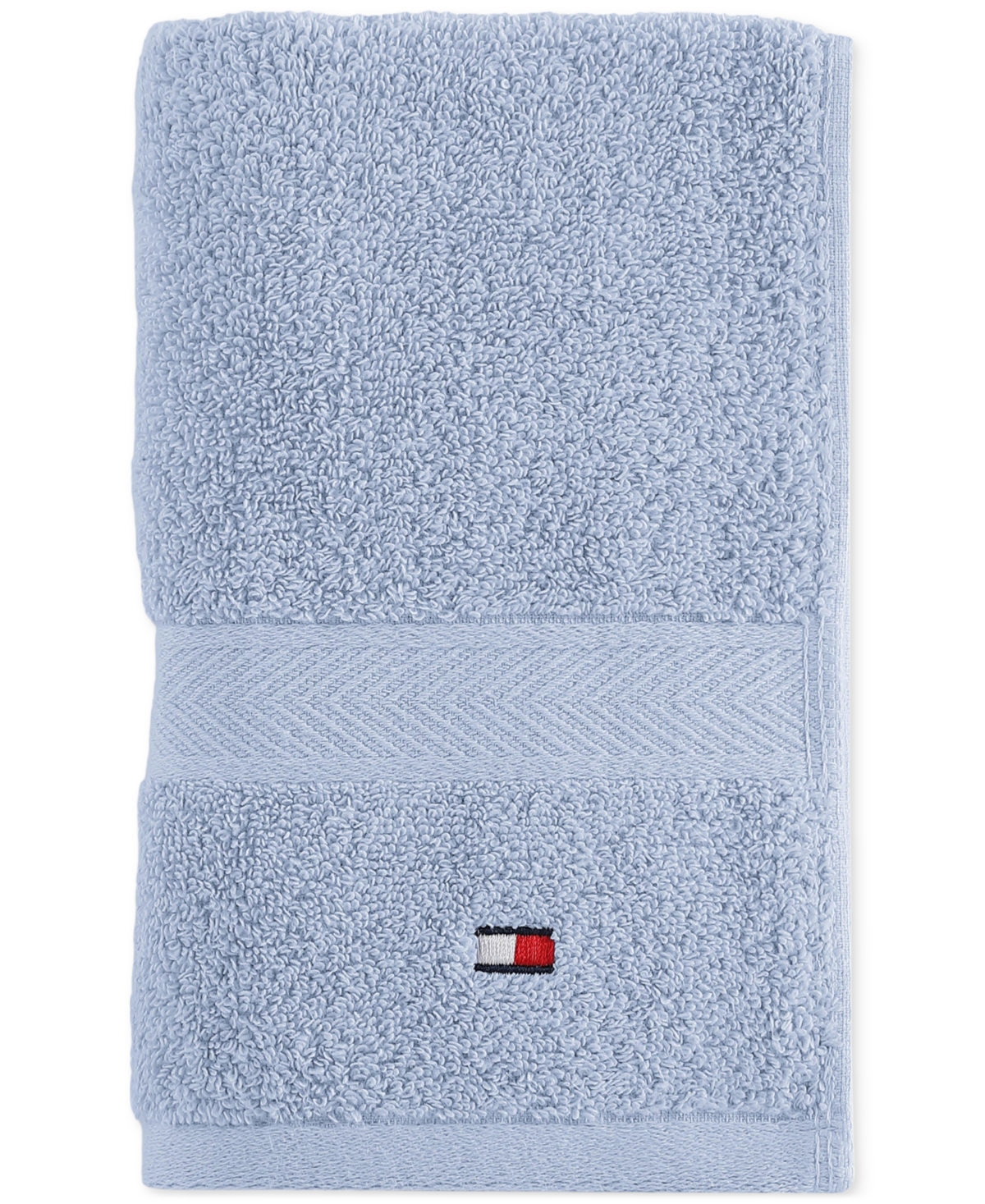 Tommy Hilfiger Home Modern American Solid Cotton Hand Towel, 16" X 26"
