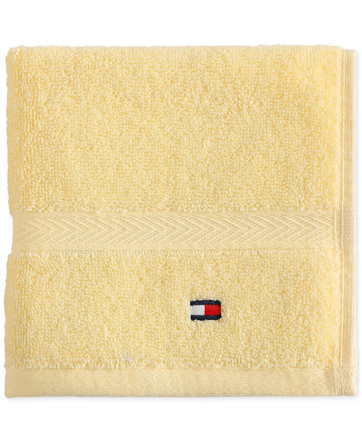 Tommy Hilfiger Home Modern American Solid Cotton Washcloth, 13" X 13"