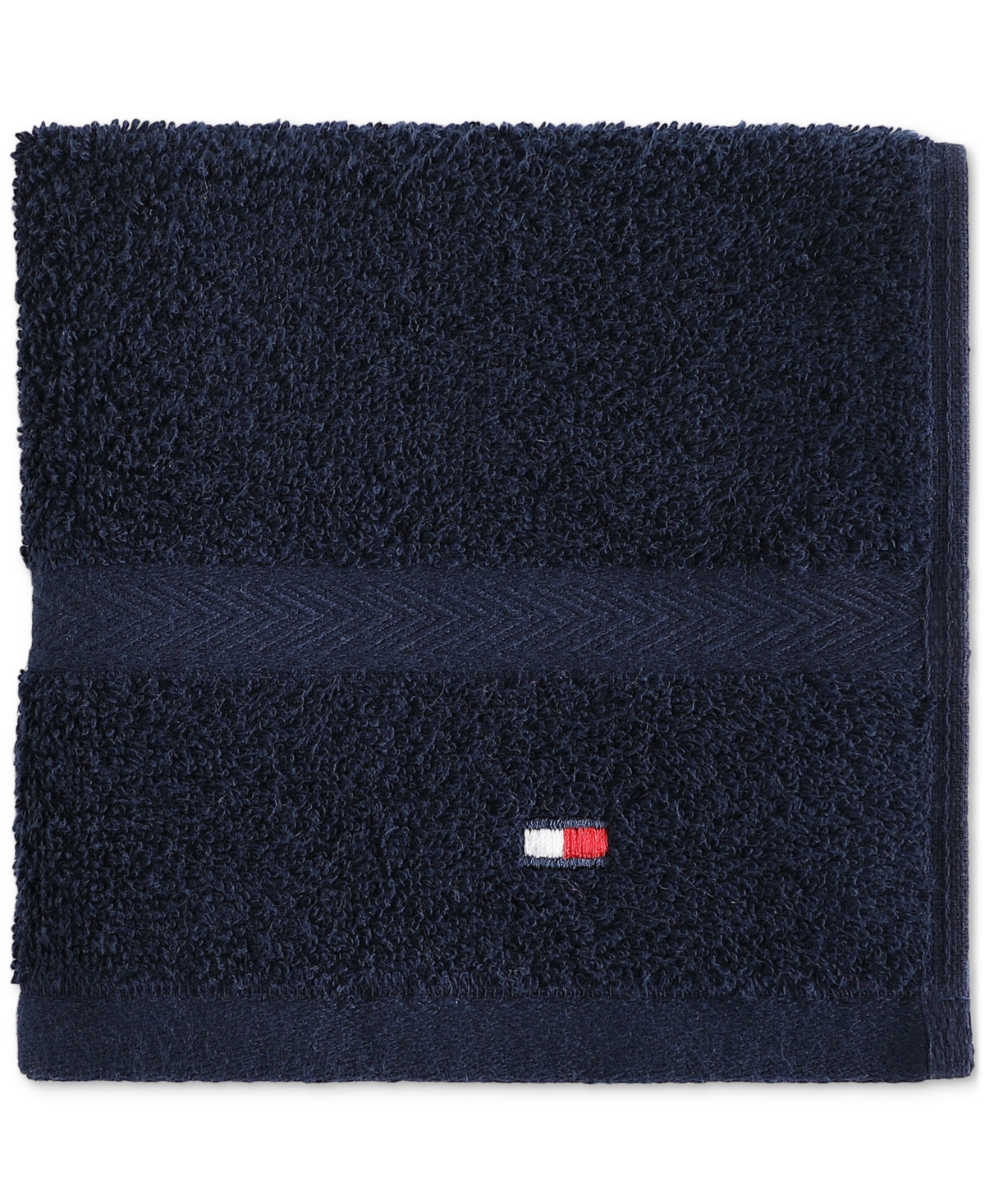 Tommy Hilfiger Home Modern American Solid Cotton Washcloth, 13" X 13"