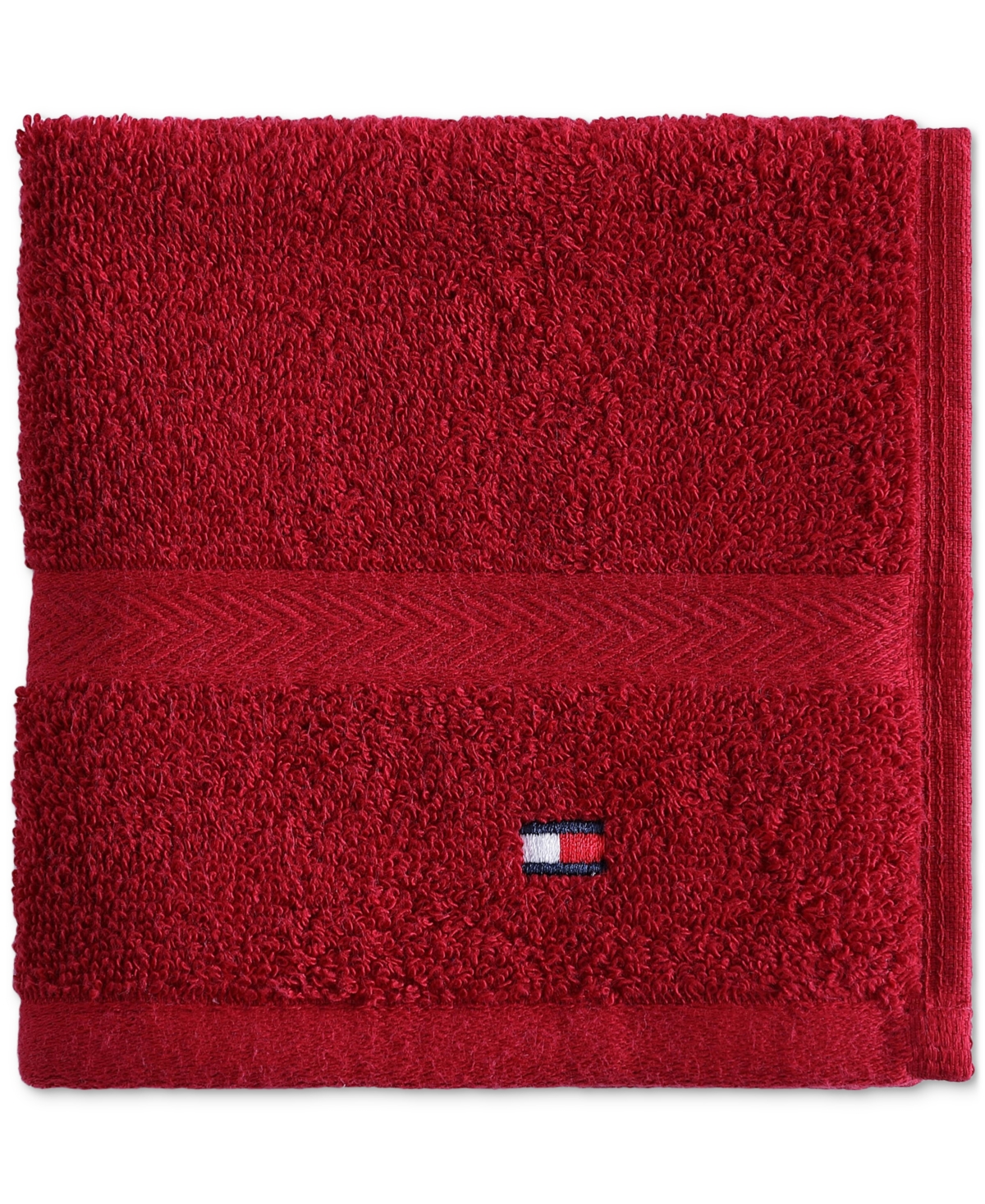 Tommy Hilfiger Home Modern American Solid Cotton Washcloth, 13" X 13"