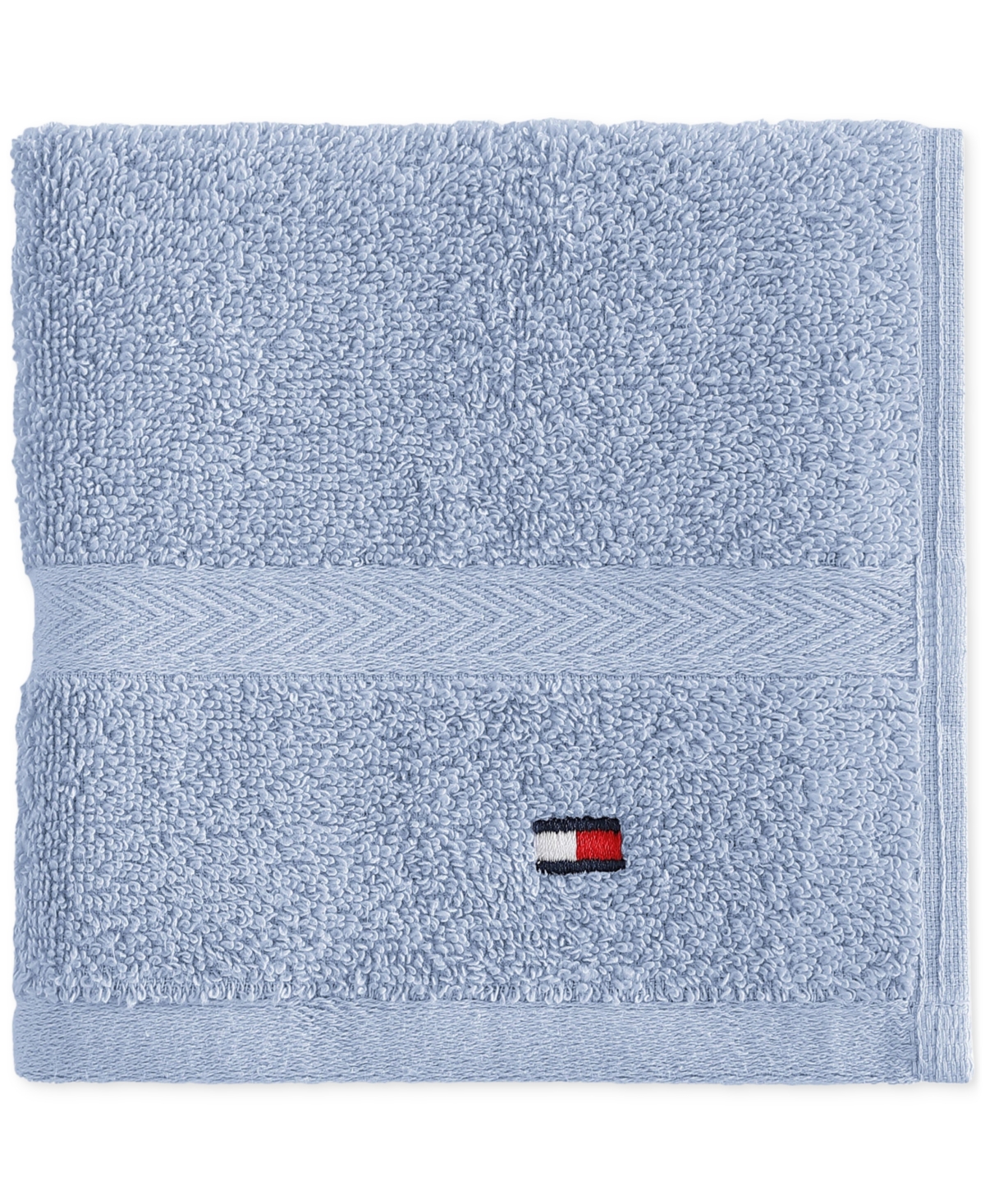 Tommy Hilfiger Home Modern American Solid Cotton Washcloth, 13" X 13"
