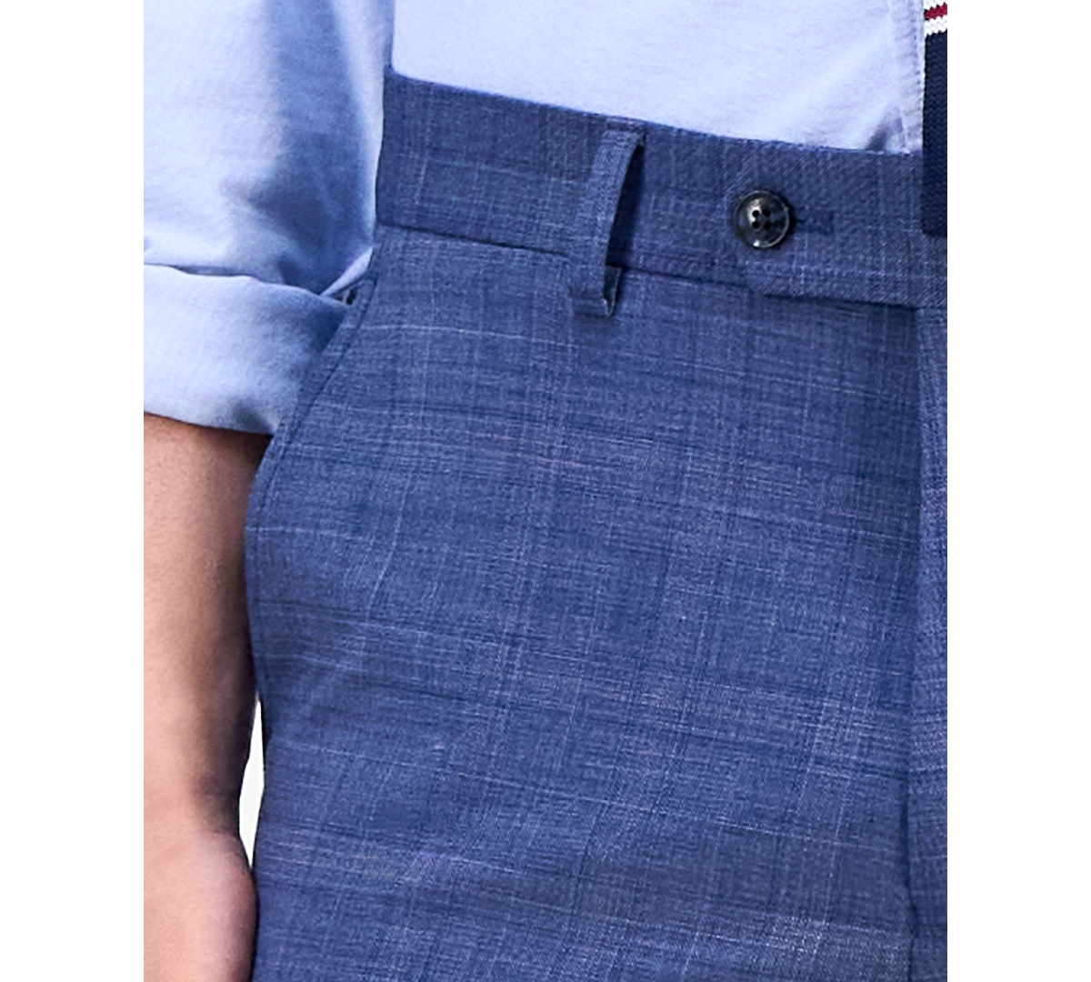 Tommy Hilfiger Men's Modern-fit Wool Th-flex Stretch Suit Separates Pant In Blue