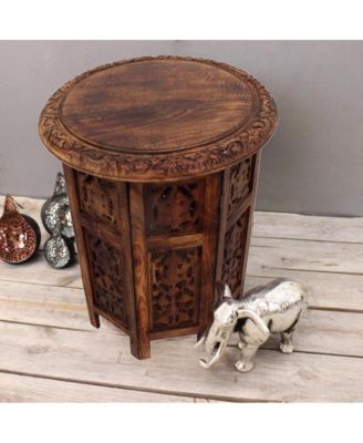 Folding Accent Table for Stylish and Space-Saving Convenience