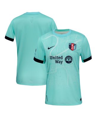 Nike - Women's Teal Kansas City Current 2025 The Teal Town Kit Stadium Replica Jersey