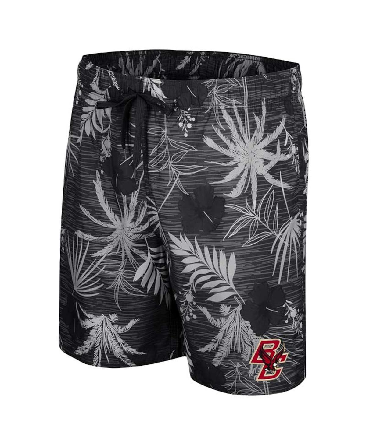 Colosseum Men's Black Boston College Eagles What Else Is New Swim Shorts In Black