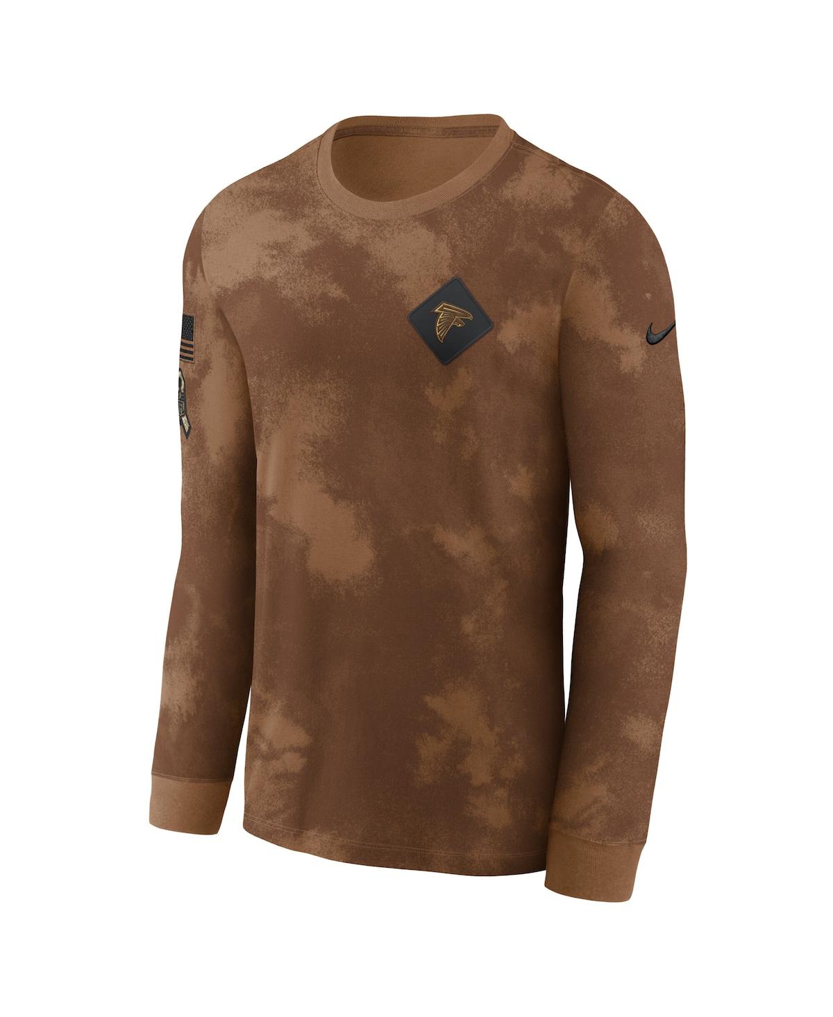 Nike Men's Brown Baltimore Ravens Salute To Service Long Sleeve T-shirt In Brown
