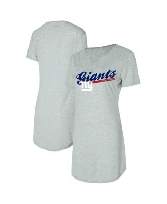 Concepts Sport - Women's Gray New York Giants Petition Knit Nightshirt
