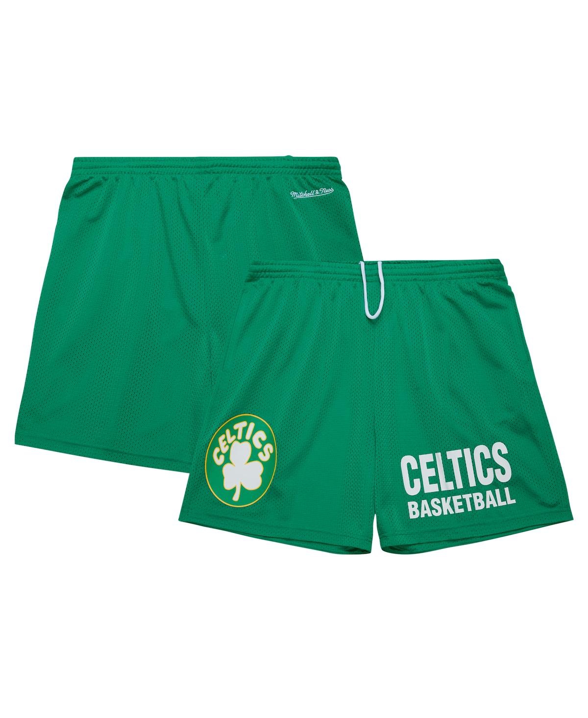 Mitchell & Ness Kelly Green Boston Celtics Hardwood Classics Gameday Mesh Shorts In Kelly Green