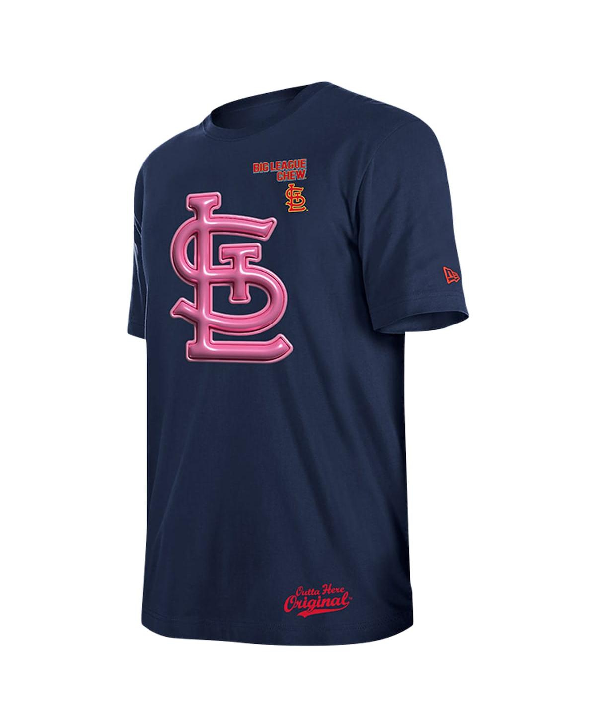 NEW ERA MEN'S NAVY ST. LOUIS CARDINALS BIG LEAGUE CHEW T-SHIRT 