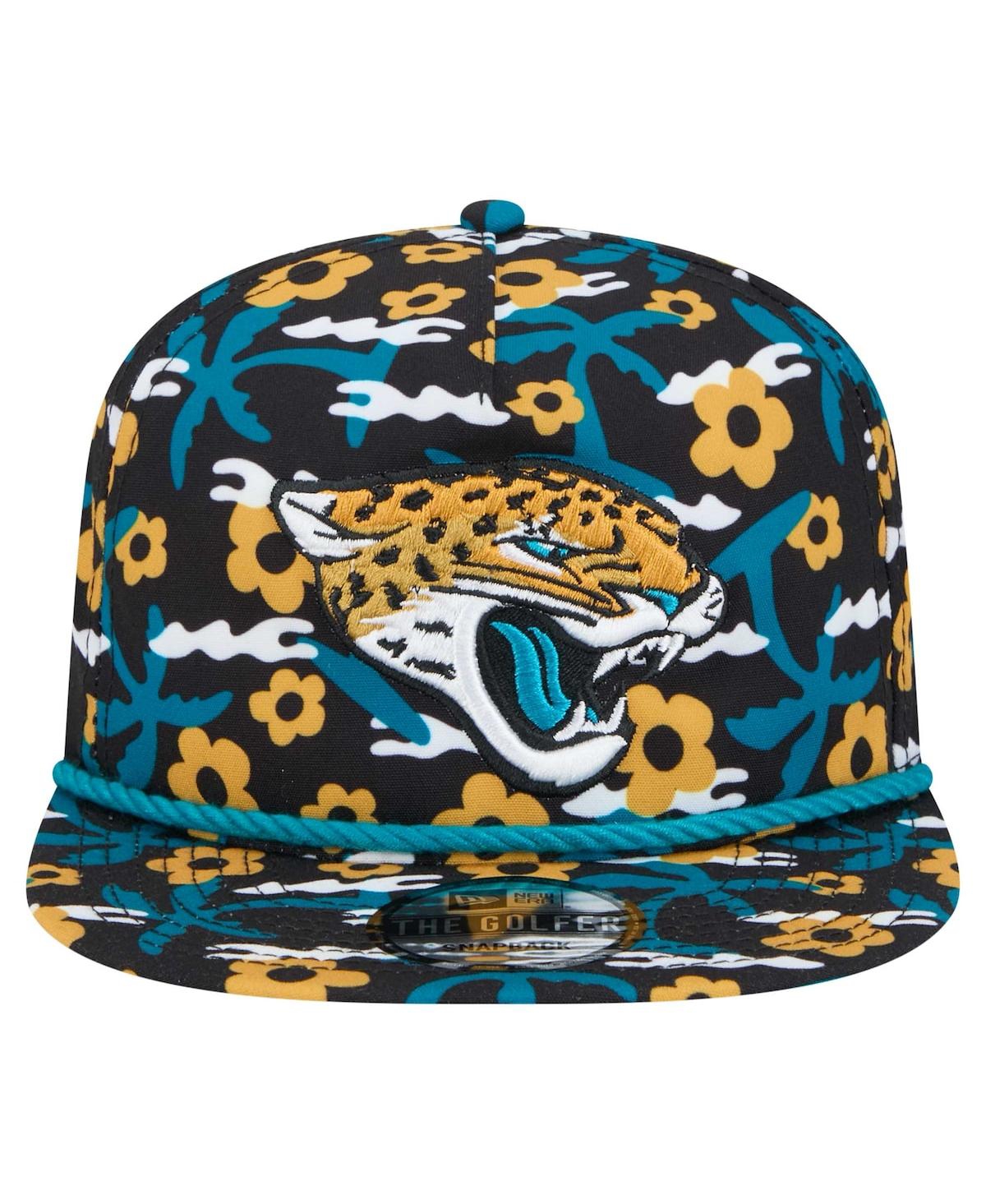 NEW ERA MEN'S BLACK JACKSONVILLE JAGUARS WAKEY WAKEY GOLFER SNAPBACK HAT 