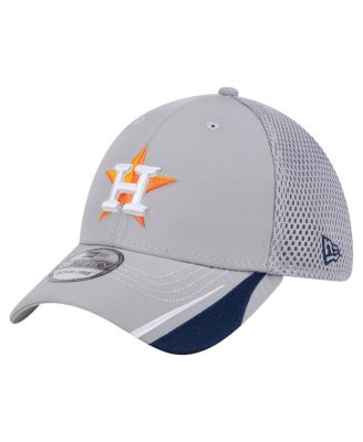 New Era - Men's Gray Houston Astros Linear 39thirty Flex-fit Hat