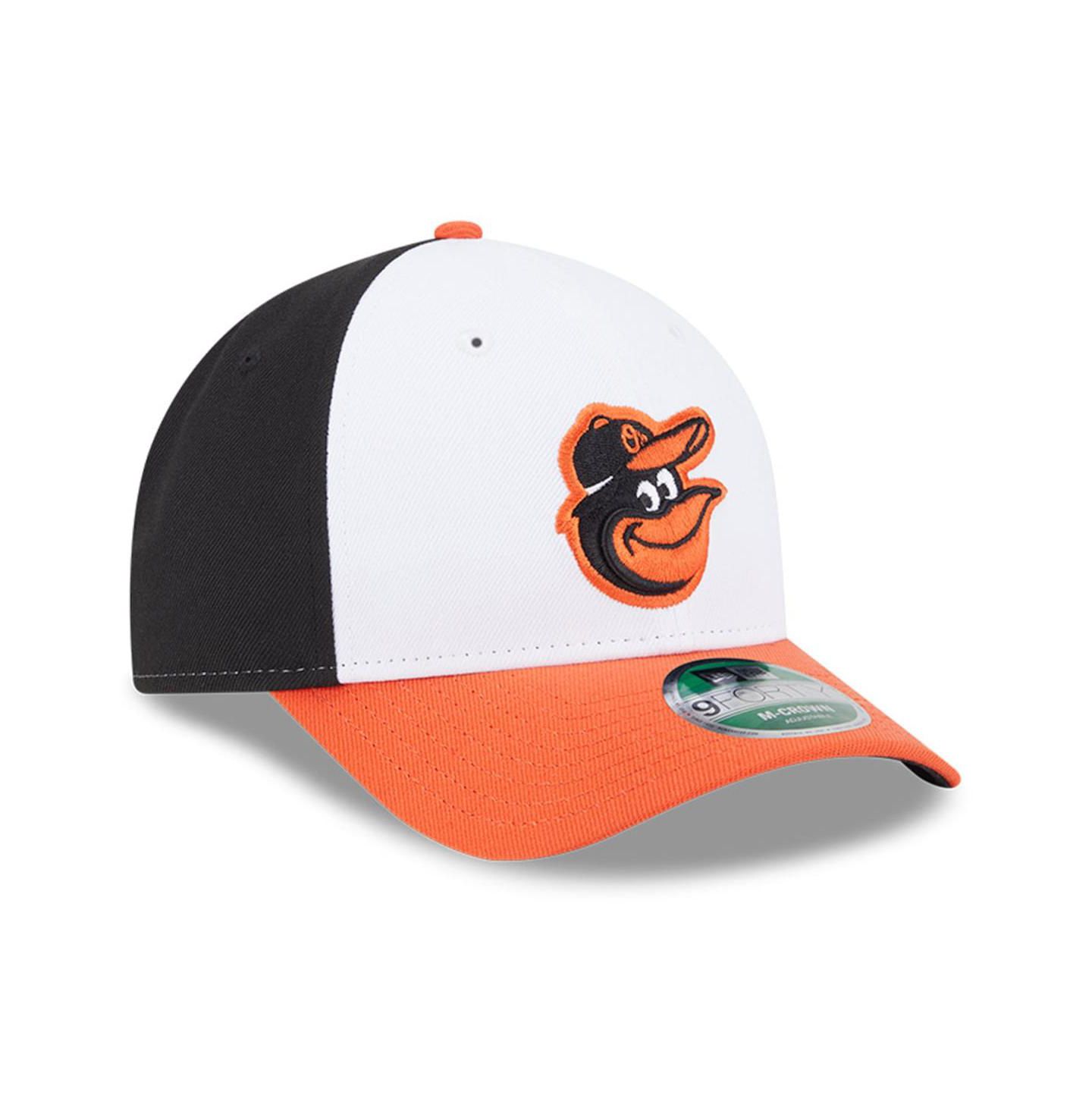Мужская кепка New Era White Baltimore Orioles Player Replica 9Forty Adjustable Hat — фото 3