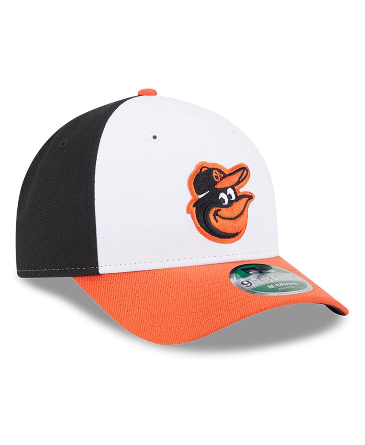 NEW ERA MEN'S WHITE BALTIMORE ORIOLES PLAYER REPLICA 9FORTY ADJUSTABLE HAT 