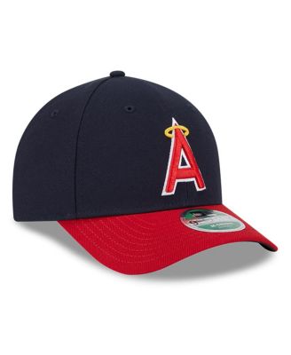 Men's Navy/Red Los Angeles Angels Player Replica 9Forty Adjustable Hat