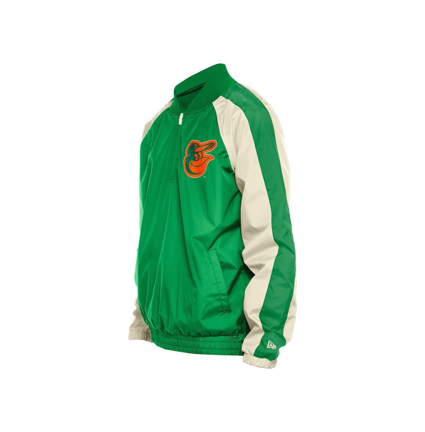 Мужские худи New Era Kelly Green Baltimore Orioles Ripstop Raglan Quarter-Zip Windbreaker Jacket — фото 2