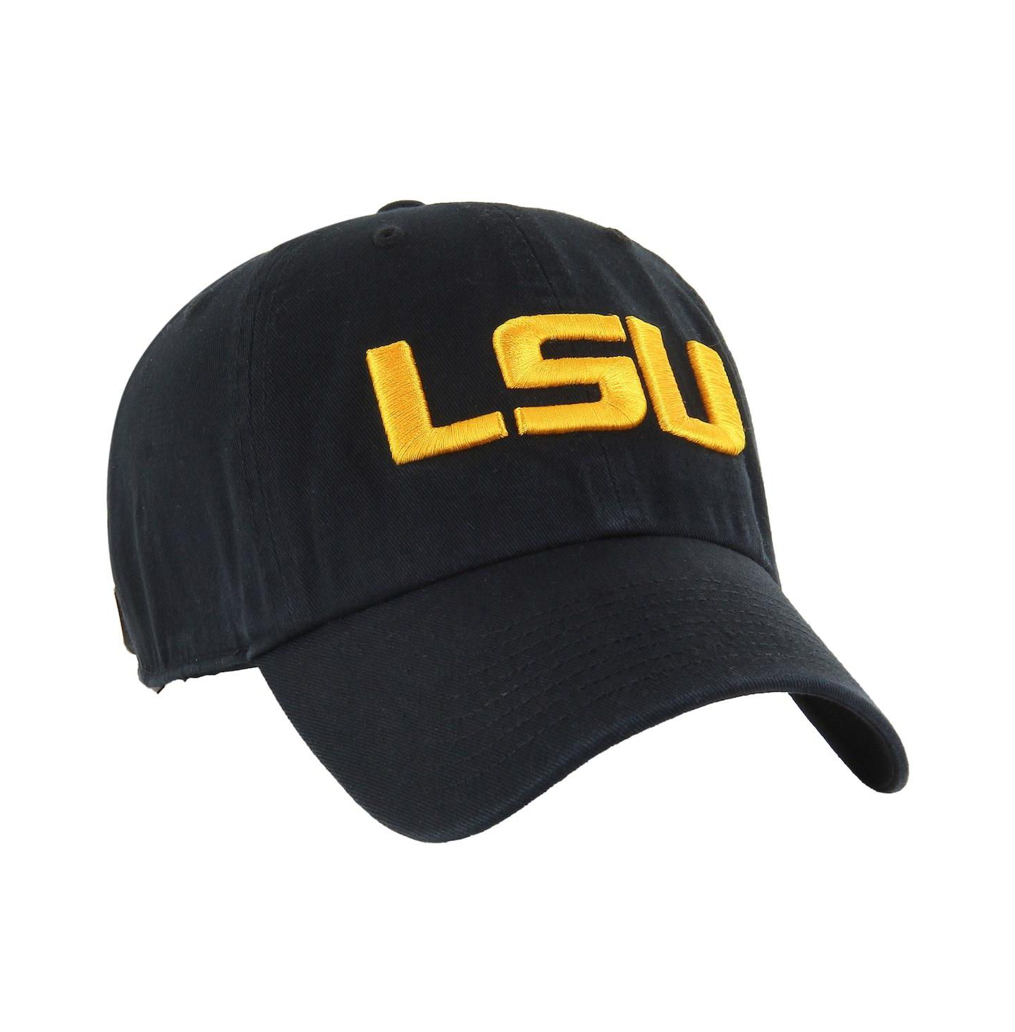 Мужская кепка '47 Brand Black LSU Tigers Clean Up Adjustable Hat — фото 3